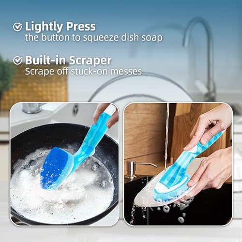 Non-Scratch DishWand Sponge Refills, Non Scratch Dish wand Replacement Heads - Image 4