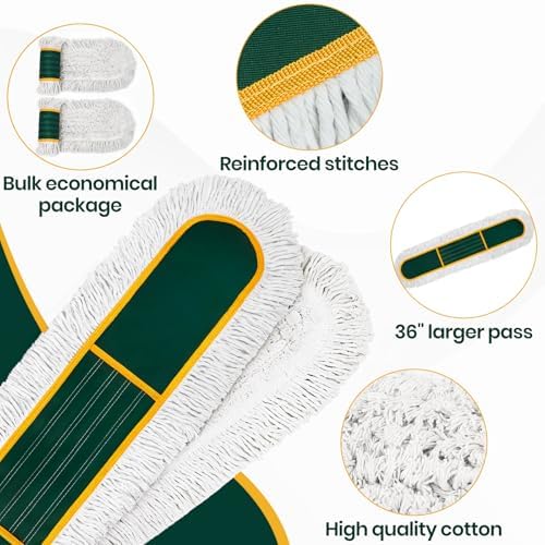 36” Commercial Duster Mops, Extra Large Floor Duster - Image 3