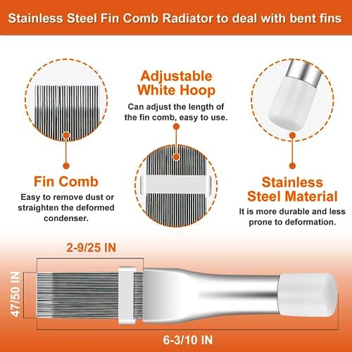 Cenipar 5PCS Air Conditioner Condenser Fin Comb Set Include FCR6 Fin Comb - Image 3