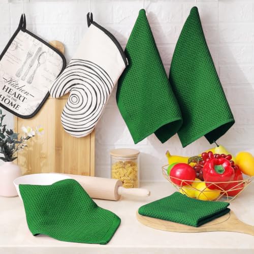 Homaxy 100% Cotton Waffle Weave Kitchen Dish Cloths 6-Pack - Image 6
