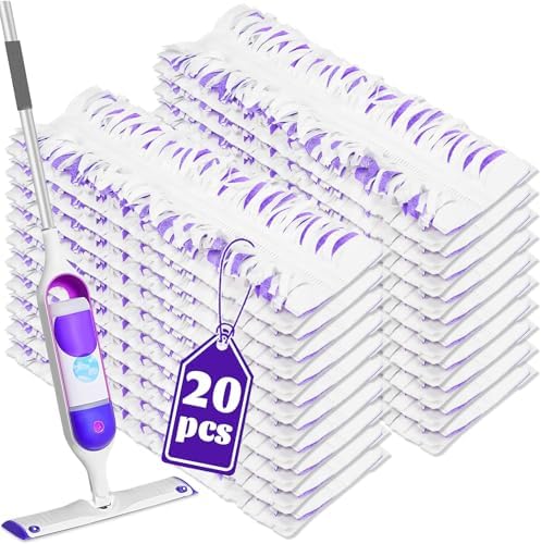 20 Pack Disposable Mop Pads Compatible by Kusroie