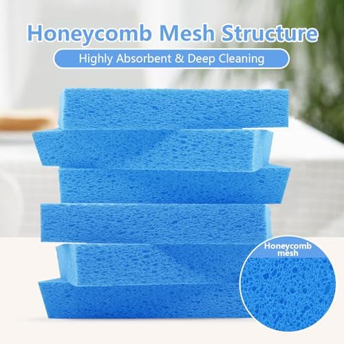 6 Pack Biodegradable Natural Kitchen Sponge Dish Sponges, Large Size - Image 4