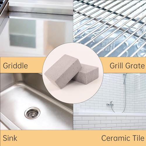 8 Pack Grill Brick Griddle Stone Pumice Cleaning Block - Image 7