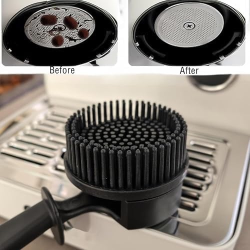 58mm Espresso Machine Group Replaceable Brush Head, Silicone Cleaning Brush - Image 4