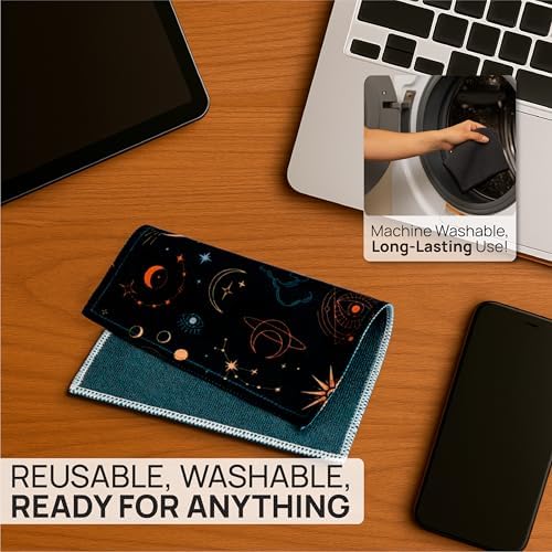 Microfiber Wholesale Quick Cloth Glasses Cleaning Cloths 8x8 Astrology - Image 4