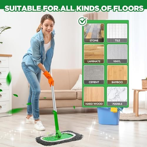 6pcs Reusable Microfiber Mop Pads - Image 5