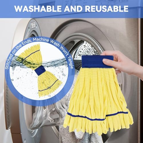 Heavy Duty Commercial Mop Head Replacement Microfiber Tube Mop Heads - Image 6