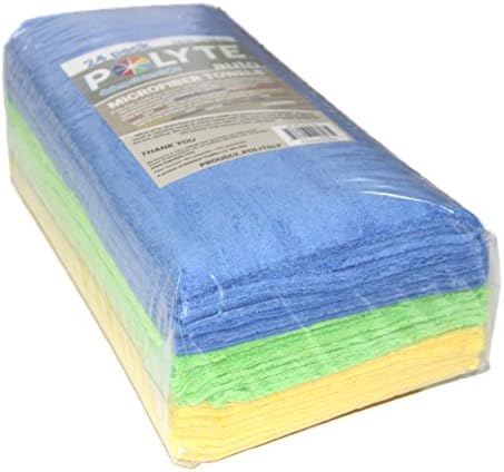 POLYTE Microfiber Cleaning Towel Ultrasonic Cut Edgeless, 16x16 in, 24 Pack - Image 6
