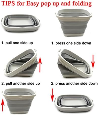 SAMMART 11L Collapsible Rectangular Handy Bucket/Tub - Image 7