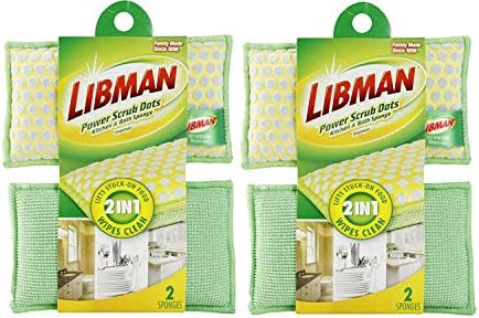 Libman 336 Power Scrub Dots Kitchen and Bath Sponge by TheLibmanCompany