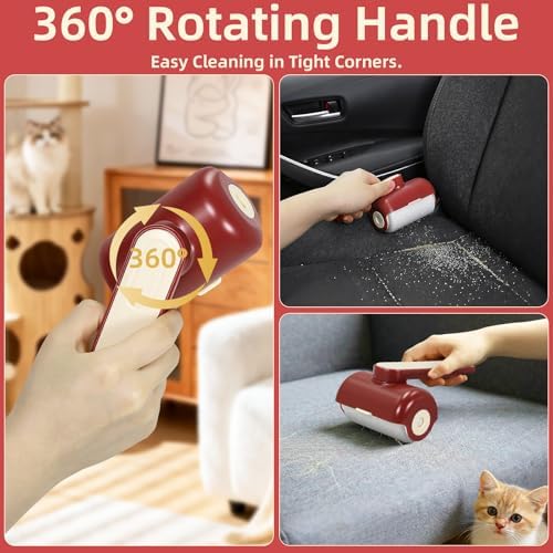 Mini Reusable Lint Roller 2 Pack, Washable Gel Sticky Lint Roller - Image 6