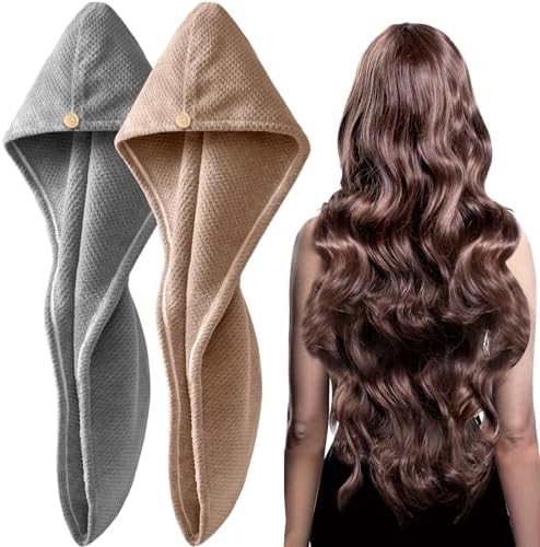 YFONG 2 Pack Large Microfiber Hair Towel Wrap by YFONG