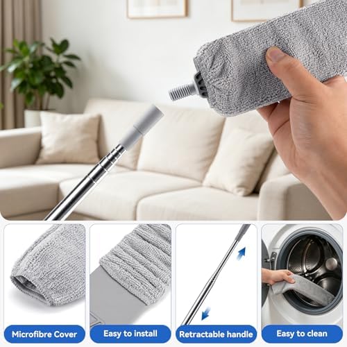 4 Pcs Blind Cleaner & Gap Duster, Under Fridge Retractable Cleaning Tools - Image 4