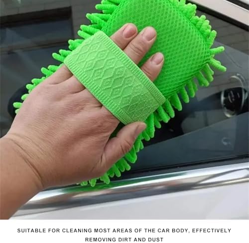 2 PCS Microfiber Car Wash Sponge, Scratch-Free Vehicle Washing Mitt - Image 4