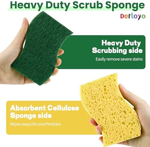 12 Count Heavy Duty Scrub Dish Sponges - Image 4