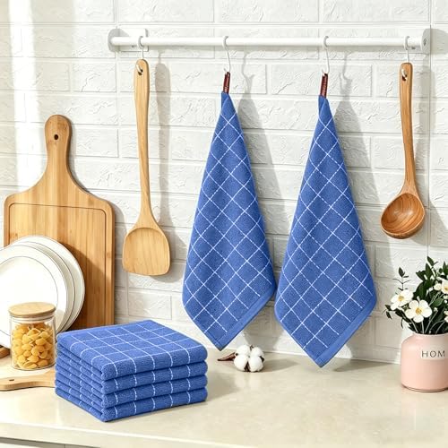 QUILTINA Kitchen Towels 6 Pack, 12 x 12 Inches - Image 2