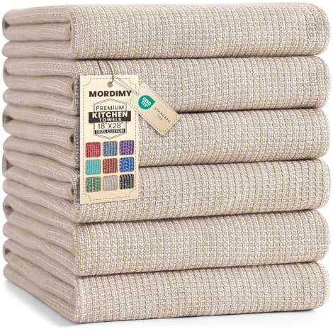 Mordimy Premium Large Cotton Kitchen Towels by Mordimy