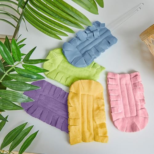 12 Pcs Reusable Duster Refills Washable Pads, Rainbow Colors - Image 6