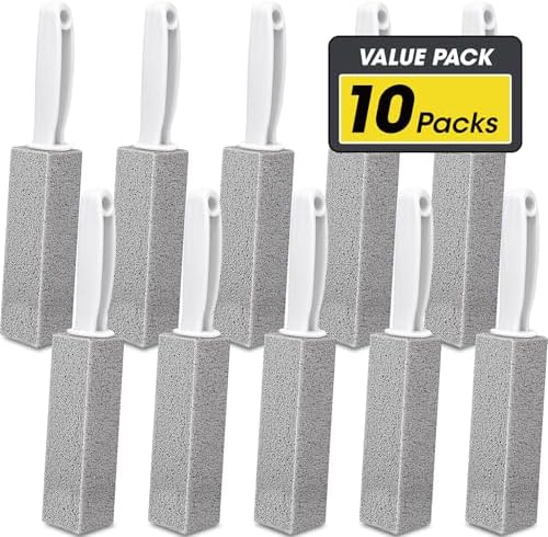 AZEN 10 Pack Pumice Stone for Cleaning, Pumie Scouring Stick by AZEN