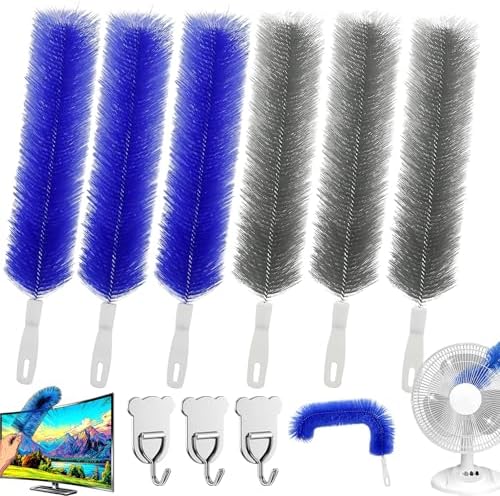 Bendable Microfiber Head, Reusable Dust Remover, 2026 Upgrade Fan Cleaner Brush by BIBIFACTORY