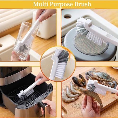 15pcs Crevice Cleaning Brush, Hard Bristle Scrub Brushes Tools - Image 3