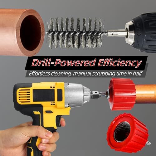 Copper Pipe Cleaner Kit for Drill - Image 3