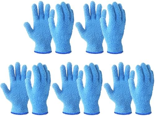 Evridwear 5 Pairs Microfiber Dusting Gloves by Evridwear