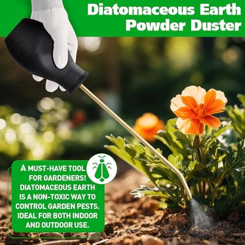 Diatomaceous Earth Powder Duster, 8OZ Garden Powder Applicator Dispenser - Image 5