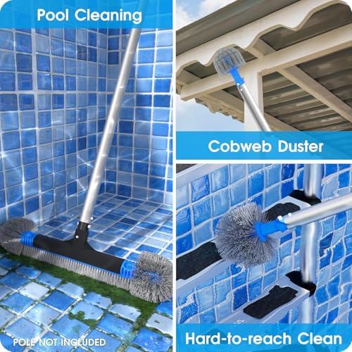 TidyMister 20" 2 in 1 Pool Brush Head - Image 2
