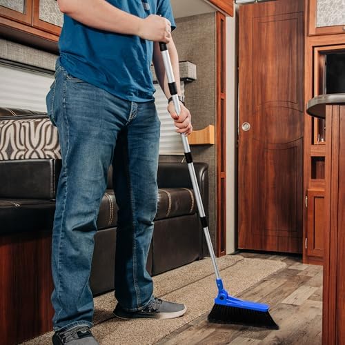 Camco Adjustable RV Broom and Dustpan - Image 3