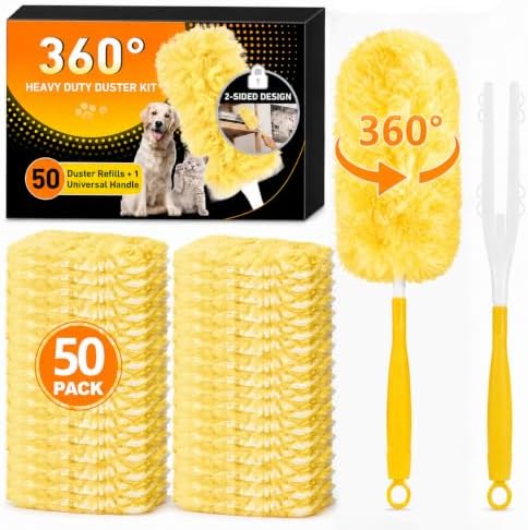 Duster Refills for Swiffer Duster, 4X Microfibers, Disposable Multi-Surface by NONSTOP