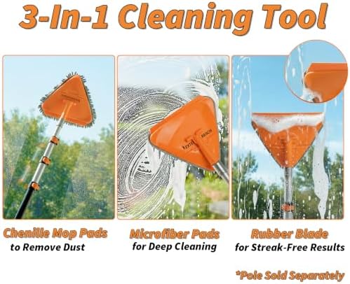 Wall Cleaner Tool with 4 Replacement Pads - Image 2