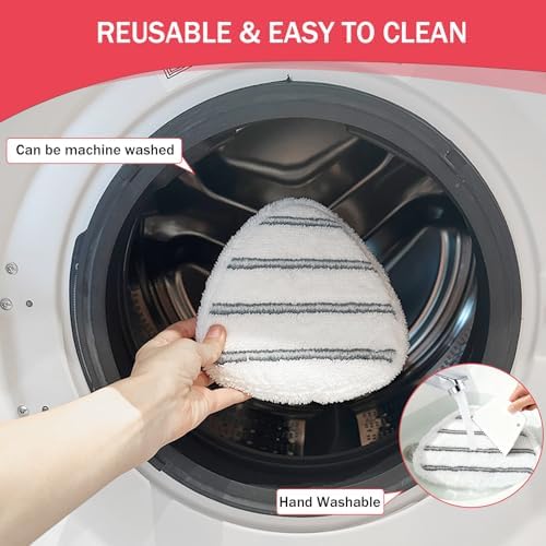 Triangule Flat Mop Replacement Pads, Spin Mop Pad Replacement, 5 Pack Mop - Image 6