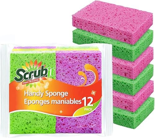 SCRUBIT Cleaning Scrub Sponges, Non-Scratch Kitchen Sponges by SCRUBIT