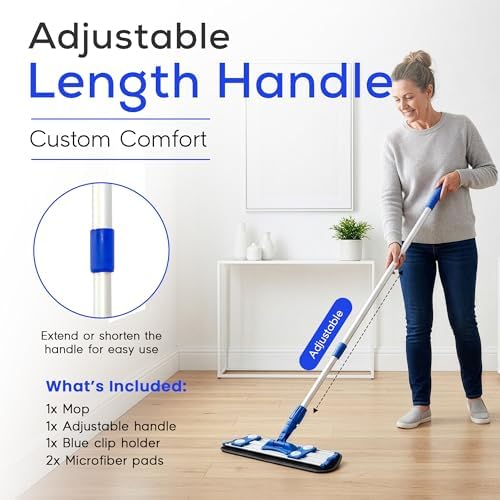 Microfiber Flat Mop with 360° Rotation - Image 7