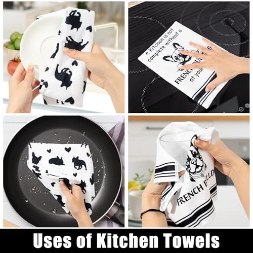 French Bulldog Kitchen Dish Towel - Image 2