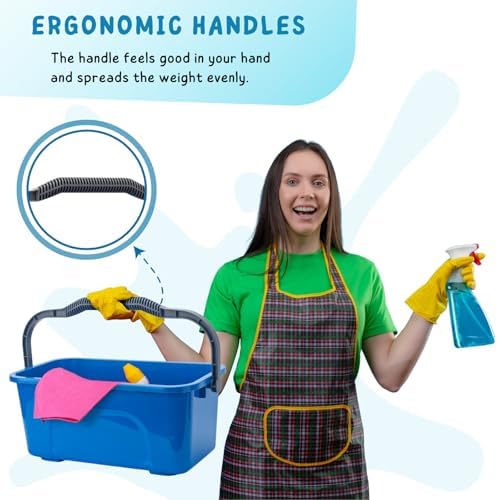 Bucket for Household Cleaning, 3 Gallon Plastic Rectangle Water Bucket - Image 3
