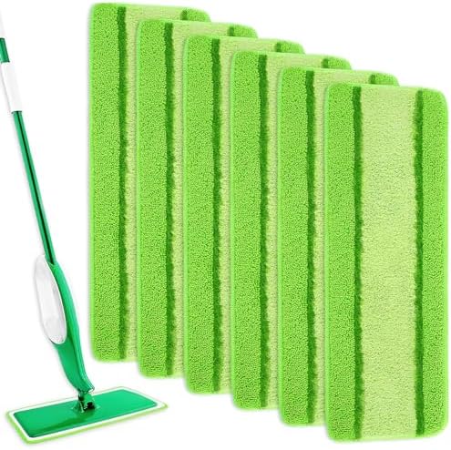 KEEPOW 6 Pack Spray Mop Refills Compatible by KEEPOW