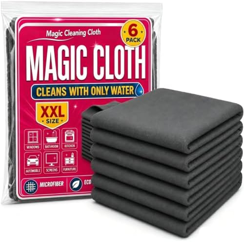 6PCS Genie Magic Cloths Thickened Reusable Lint-Free Wipes by Unknown