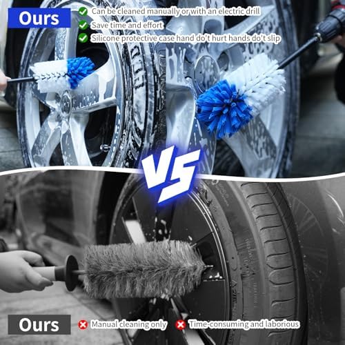 Wheel Brush, Soft Drill Wheel Cleaner Brush, Drill Brush - Image 2