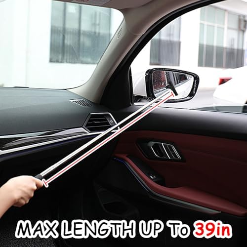1 Pcs Car Window Mini Squeegee Retractable Auto Glass Squeegee Car Rearview - Image 5