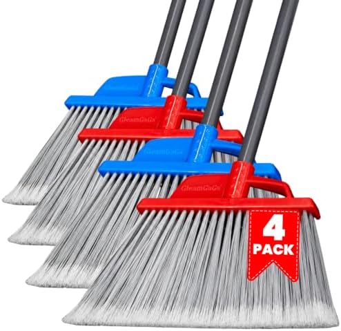 4 Pack Outdoor Broom for Floor Cleaning by GleamGaGa
