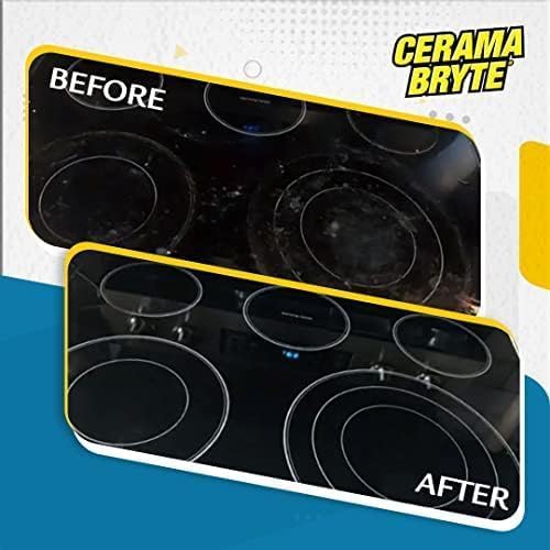 Cerama Bryte Glass Cooktop Cleaner Bundle, 18 oz Bottle & 10 Pads - Image 4