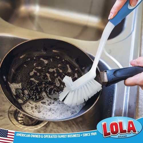 LOLA Pro Utility All Purpose Kitchen Cleaning Brush, 4 Pack, Durable Bristles - Image 2