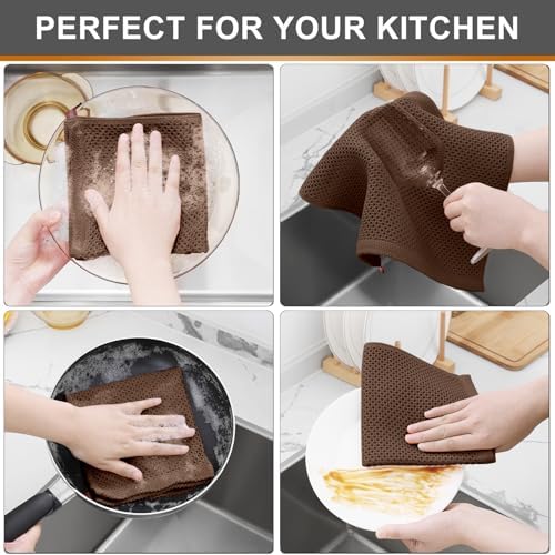 Kitinjoy 100% Cotton Waffle 6-Pack Kitchen Towels - Image 4