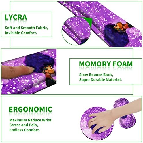 Ergonomic Keyboard Wrist Rests Gel Memory Foam Mouse Pad - Image 3