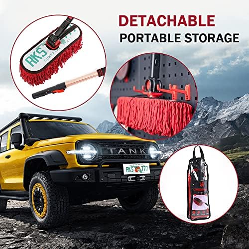 Extendable Car Duster, Sunshine Wax Cotton - Image 6