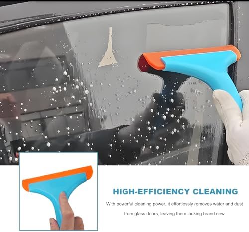 Small Silicone Window Squeegee, 5.9 Inch Vehicle Cleaning Scraper Water Wiper - Image 5