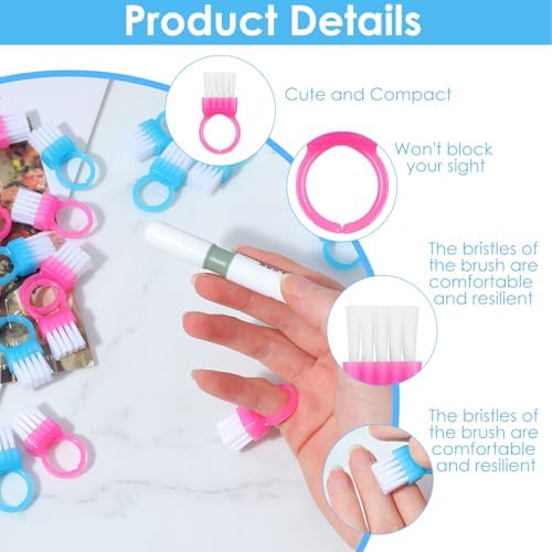 40Pcs Mini Nail Brush Ring Cleaner, Ymapinc Hand & Nail Brush - Image 2