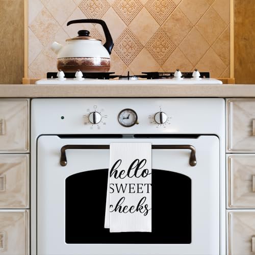 Funny Bathroom Towels with Sayings- Funny Decorative Dish Towel, Hello Sweet - Image 5